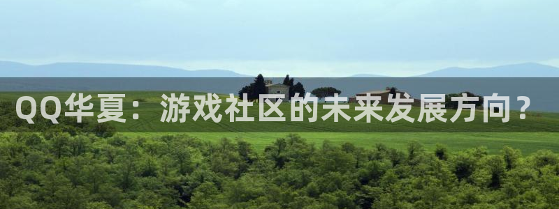 恩佐娱乐手机版最新功能介绍大全：QQ华夏：游戏社区的未来发展