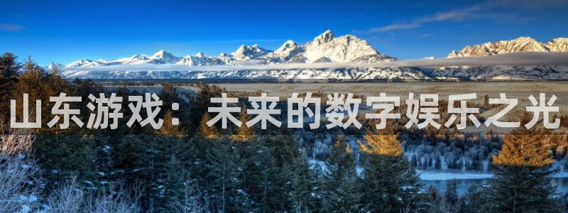 恩佐娱乐平台正规吗安全吗：山东游戏：未来的数字娱乐之光